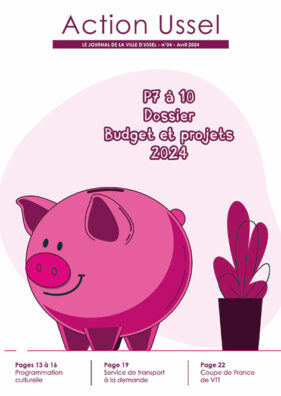 Couverture du magazine municipal Action Ussel 34